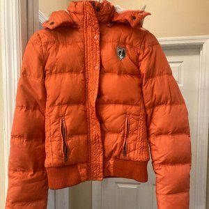 Vintage American Eagle Puffer Winter Jacket - Size Medium